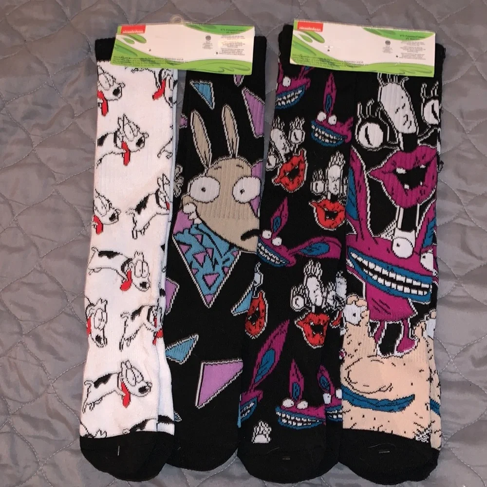 Nickelodeon Cartoon Character Socks - Rocko’s Modern Life Real Monsters - Picture 3 of 7
